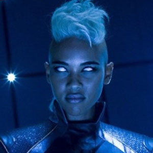 Alexandra Shipp as Ororo Munroe/Storm in X-Men: Apocalypse