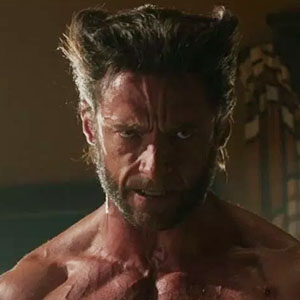 Hugh Jackman as Logan/Wolverine in X-Men: Days of Future Past