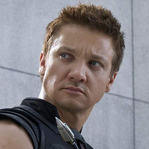 Jeremy Renner as Clint Barton/Hawkeye in Avengers