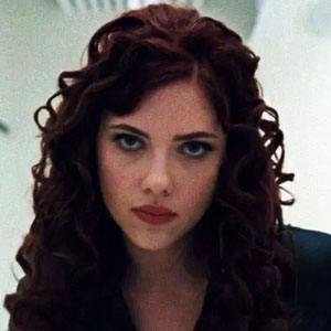 Scarlett Johansson as Natalie Rushman/Natasha Romanoff in Iron Man 2
