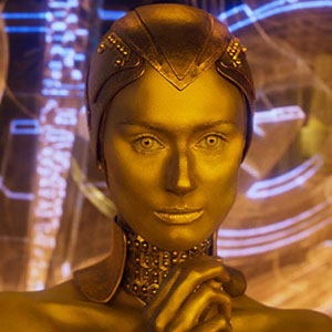 Elizabeth Debicki as Ayesha in Guardians of the Galaxy, Vol. 2