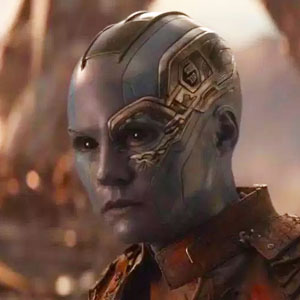 Karen Gillan as Nebula in Avengers: Infinity War