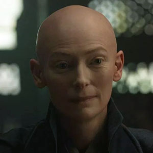 Tilda Swinton as The Ancient One in Doctor Strange