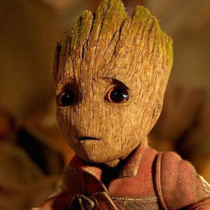 Vin Diesel as Baby Groot in Guardians of the Galaxy, Vol. 2
