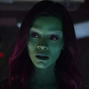 Zoe Saldana as Gamora in Avengers: Infinity War