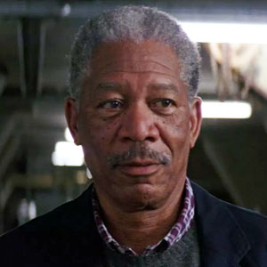Morgan Freeman as Lucius Fox in Batman Begins